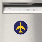 Symbol des Flugzeugs im Kreis Magnet (In Situ (Geschirrspüler))
