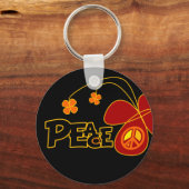 Symbol des Friedens des Schildes Butterfly Schlüsselanhänger (Vorderseite)