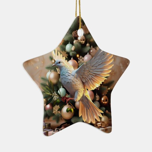 "Symbol des Friedens" Keramik Ornament (Rechts)