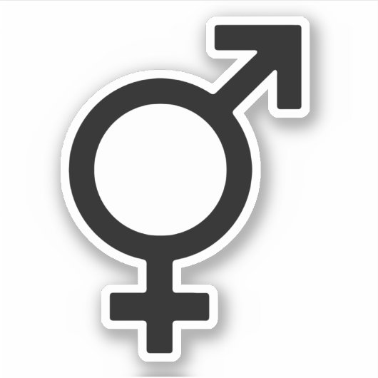 Symbol des Geschlechts Aufkleber (Vorderseite)