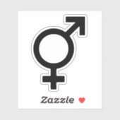 Symbol des Geschlechts Aufkleber (Blatt)