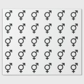 Symbol des Geschlechts Geschenkpapier (Flach)