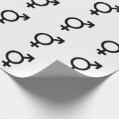 Symbol des Geschlechts Geschenkpapier (Ecke)
