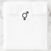 Symbol des Geschlechts Runder Aufkleber (Tasche)