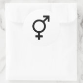 Symbol des Geschlechts Runder Aufkleber (Tasche)