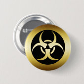 SYMBOL DES GOLDBIO-HARZARD BUTTON (Vorne & Hinten)