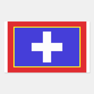 Symbol des griechischen Flaggenstaats Rechteckiger Aufkleber