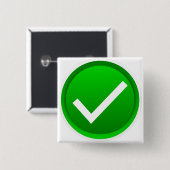 Symbol des grünen Karos Button (Vorne & Hinten)