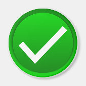 Symbol des grünen Karos Magnet (Vorne)