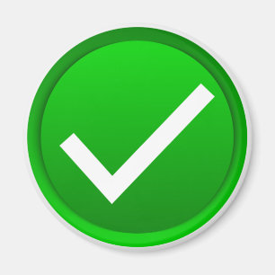 Symbol des grünen Karos Magnet