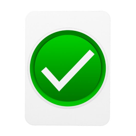 Symbol des grünen Karos Magnet (Vertikal)