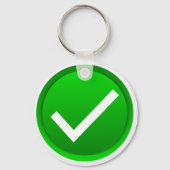 Symbol des grünen Karos Schlüsselanhänger (Vorderseite)