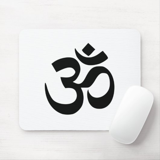 Symbol des Hinduismus-(Ohm) Mousepad (Mit Mouse)