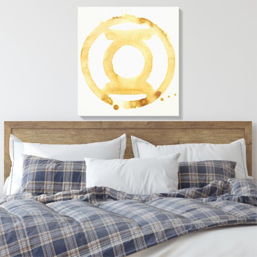 Symbol des Kaffees Leinwanddruck (Insitu (Schlafzimmer))