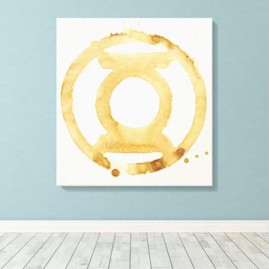 Symbol des Kaffees Leinwanddruck (Insitu (Holzboden))