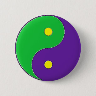 SYMBOL DES KARNEVAL-YIN YANG BUTTON