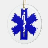 Symbol des Lebens - personalisierter Text Keramikornament (Links)