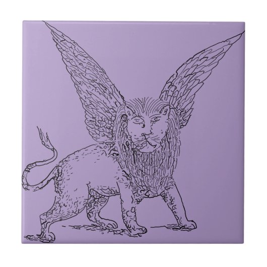 Symbol des Löwen des Hl. Mark Fliese (Vorderseite)
