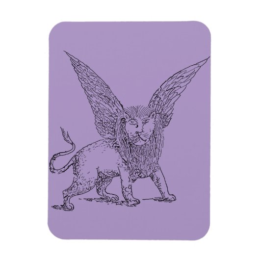 Symbol des Löwen des Hl. Mark Magnet (Vertikal)
