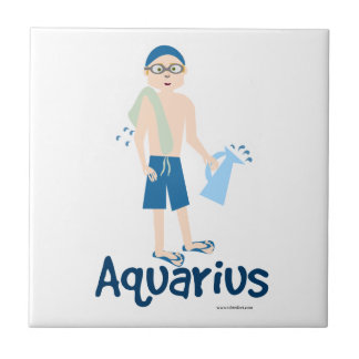Symbol des Niedlichen Aquarius-Wasserträgers Fliese