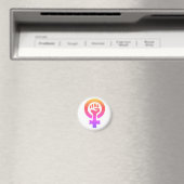 Symbol des roten Feminismus Magnet (In Situ (Geschirrspüler))
