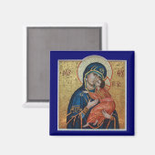 Symbol des Theotokos-Magneten Magnet (Vorderseite/Rückseite)