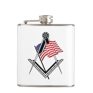 Symbol des US-Freimaurertums Flachmann
