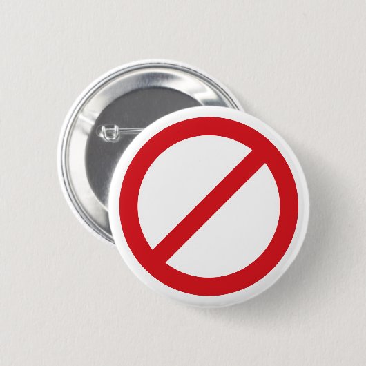 Symbol des Verbot-Sign/No Button (Vorne & Hinten)