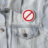 Symbol des Verbot-Sign/No Button (Beispiel)