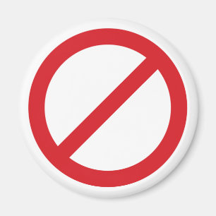 Symbol des Verbot-Sign/No Magnet