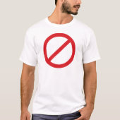 Symbol des Verbot-Sign/No T-Shirt (Vorderseite)