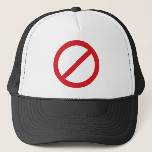 Symbol des Verbot-Sign/No Truckerkappe