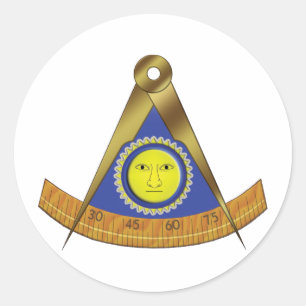 SYMBOL DES VERGANGENEN MASTERS RUNDER AUFKLEBER