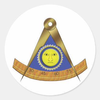 SYMBOL DES VERGANGENEN MASTERS RUNDER AUFKLEBER