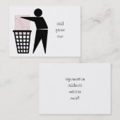 Symbol des zerstörten Mannes (Foto hinzufügen) Visitenkarte (Vorne/Hinten)