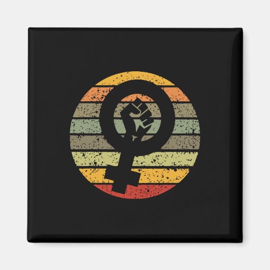 Symbol Design Retro Vintag Magnet (Vorne)
