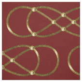 Symbol Double Infinity - antikes Gold + Backgr. Stoff (Muster)