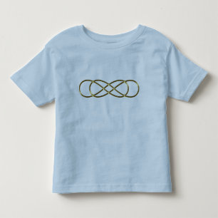 Symbol Double Infinity - Antique Gold Kleinkind T-shirt