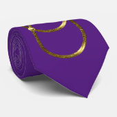 Symbol Double Infinity - Antique Gold Krawatte (Gerollt)