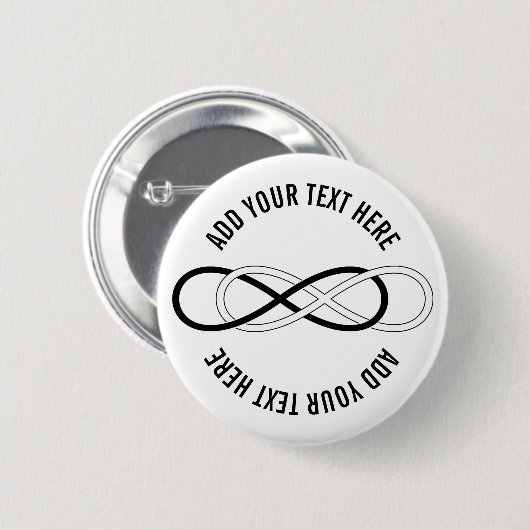 Symbol Double Infinity Button (Vorne & Hinten)