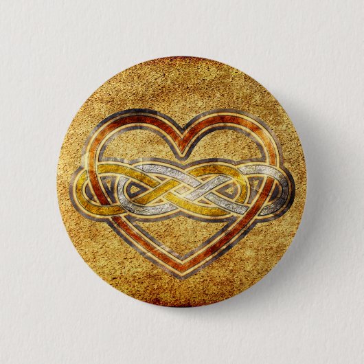 Symbol Double Infinity Heart BiColor Button (Vorderseite)