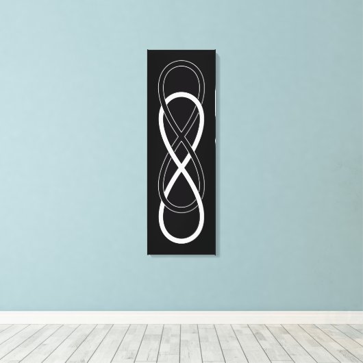 Symbol Double Infinity Leinwanddruck (Insitu (Holzboden))