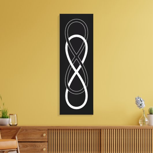 Symbol Double Infinity Leinwanddruck (Insitu (Wohnzimmer))