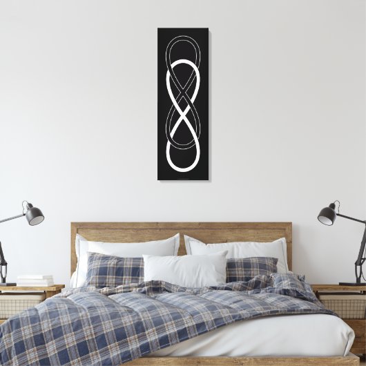 Symbol Double Infinity Leinwanddruck (Insitu (Schlafzimmer))