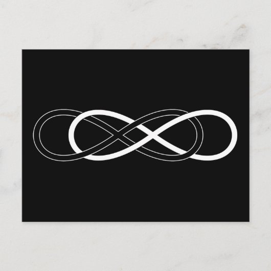 Symbol Double Infinity Postkarte (Vorderseite)