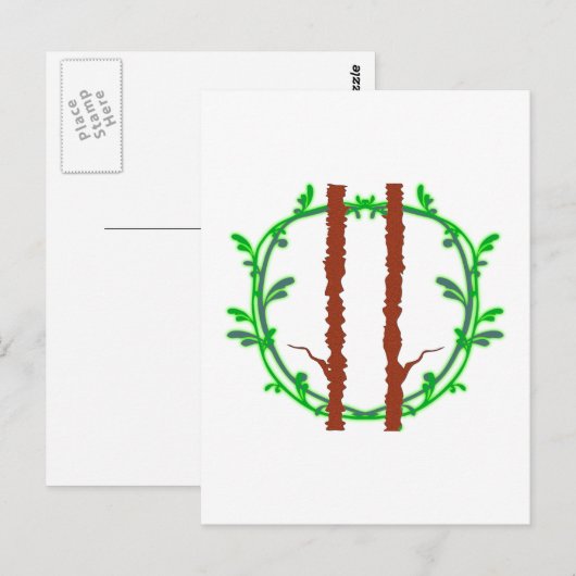Symbol Druiden druids Postkarte (Vorne/Hinten)