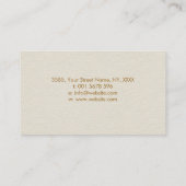 Symbol-Feather der Unendlichkeit - Spritzer Farbe Visitenkarte (Rückseite)