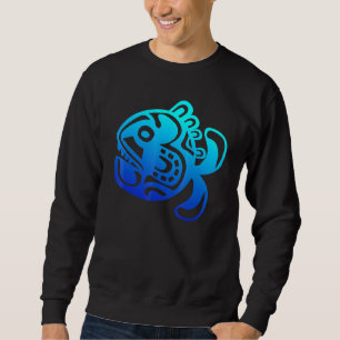 Symbol Fish Culture Haka Kia Ora Dance Neuseeland Sweatshirt