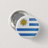 Symbol-Flagge der Uruguay-Runde Button (Vorne & Hinten)