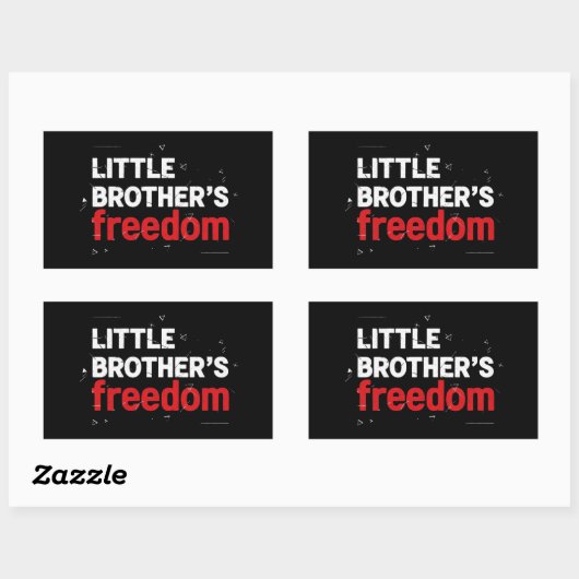 symbol Freedom Equality America flag red Rechteckiger Aufkleber (Blatt)